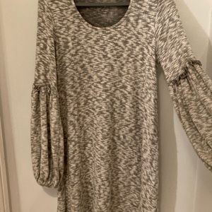 Grey fleece dress